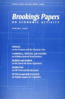 Brookings Papers on Economic Activity : Spring 2009.