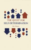 The quest for self-determination /