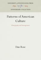 Patterns of American culture : ethnography & estrangement /