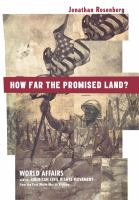 How far the promised land? : world affairs and the American civil rights movement from the First World War to Vietnam /