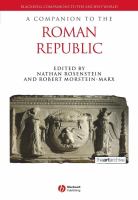 A Companion to the Roman Republic.