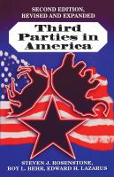 Third parties in America : citizen response to major party failure /