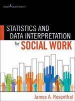 Statistics and Data Interpretation for Social Work.