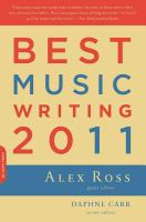 Best Music Writing 2011.