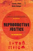 Reproductive justice an introduction /