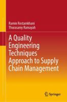 A Quality Engineering Techniques Approach to Supply Chain Management