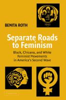 Separate roads to feminism : Black, Chicana, and White feminist movements in America's second wave /