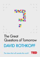 The great questions of tomorrow /