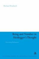 Being and number in Heidegger's thought /