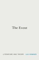 The event literature and theory /