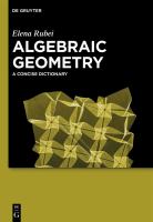 Algebraic geometry a concise dictionary /