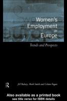 Women's employment in Europe trends and prospects /