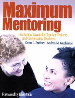 Maximum mentoring an action guide for teacher trainers and cooperating teachers /