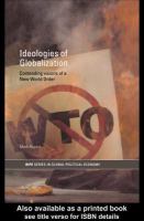 Ideologies of globalization contending visions of a new world order /