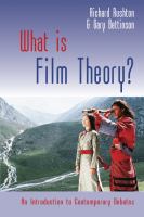 What Is Film Theory?.