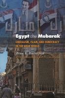 Egypt after Mubarak : liberalism, Islam, and democracy in the Arab world /