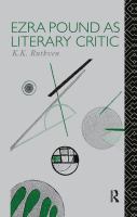 Ezra Pound as literary critic /