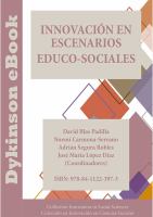 Innovacion en escenarios educo-sociales