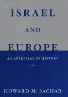 Israel and Europe : an appraisal in history /