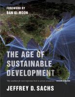 The age of sustainable development