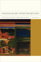 English Heart, Hindi Heartland : The Political Life of Literature in India.