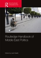 Routledge Handbook of Middle East Politics.