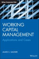 Working Capital Management : Applications and Case Studies.