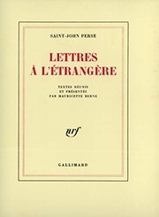 Lettres à l'étrangère /