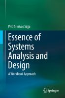 Essence of Systems Analysis and Design A Workbook Approach /