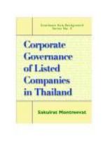 Corporate governance of listed companies in Thailand /