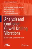 Analysis and Control of Oilwell Drilling Vibrations A Time-Delay Systems Approach /