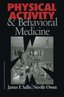 Physical Activity and Behavioral Medicine.