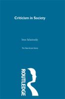 Criticism and Society.