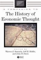 A companion to the history of economic thought