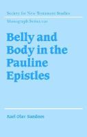 Belly and body in the Pauline Epistles