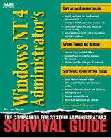 Windows NT 4 administrator's survival guide