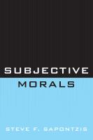 Subjective Morals.
