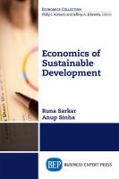 Economics of Sustainable Development.