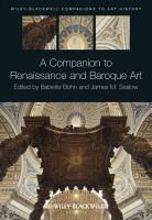 A Companion to Renaissance and Baroque Art.