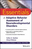 Essentials of Adaptive Behavior Assessment of Neurodevelopmental Disorders.