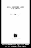 God, gender, and the Bible