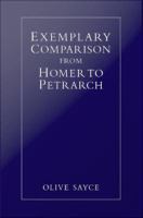 Exemplary comparison from Homer to Petrarch /