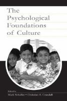 The Psychological Foundations of Culture.