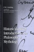 Historical-critical introduction to the philosophy of mythology /