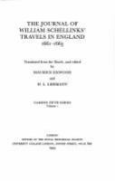 The journal of William Schellinks' travels in England, 1661-1663 /