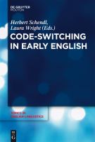 Code-Switching in Early English.