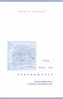 The art of performance