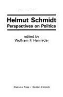 Helmut Schmidt, perspectives on politics /