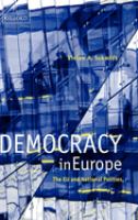 Democracy in Europe : the EU and national polities /