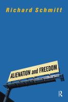 Alienation and freedom /